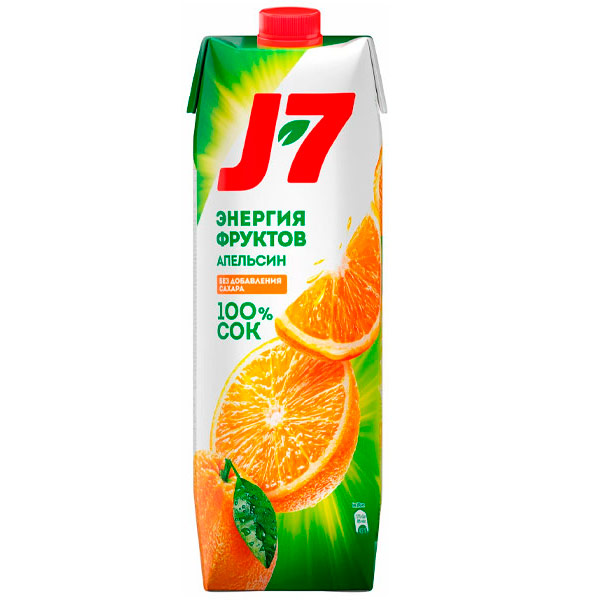 Сок J7 апельсин 1л